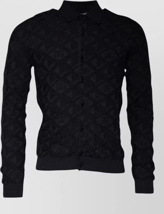 Dolce & Gabbana silk crew neck cardigan