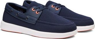 Swims Breeze Boat Shoe in Navy/white/orange at Nordstrom, Size 15