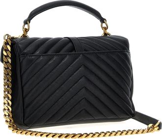 Saint Laurent Womens Black Calfskin Crossbody Bag