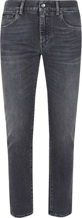 Dolce & Gabbana Denim Broeken - Heren - Slim Fit Jeans - Grijs - S - Denim - Jeans
