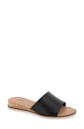 Esprit Delaney Slide Sandal in Black Pu at Nordstrom Rack, Size 7.5