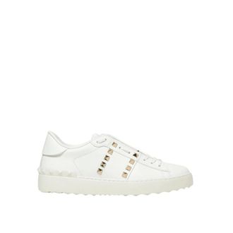 Valentino Garavani Sneakers, female, White, Size: 7 1/2 US Footwear with Studded Detail and Lace-up Closure for Everyday Fashion