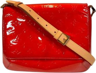 Louis Vuitton Pre-owned Cross Body Bags, female, Red, Size: ONE SIZE Pre-owned Thompson Street Vernis Shoulder Bag