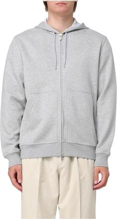 Brunello Cucinelli Hoodies & sweatvesten, Heren, Grijs, 3Xl, Grijze Zip Up Hoodie Sweater