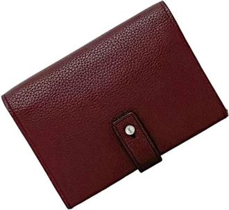 Saint Laurent Pre-owned Leren Portemonnee - unisex - Vintage Accessoires - Rood - ONE Size - Leer - Vintage