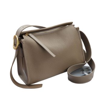 Generic Compatible For Leather Womens Shoulder Crossbody Bags Wide Straps Bag(Grey)