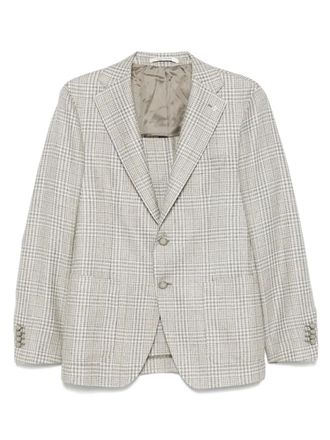 Tagliatore single-breasted blazer - men - Cashmere/Virgin Wool/Silk/Cupro - 48 - Grey