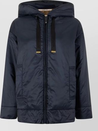 Max Mara hooded quilted parka coat