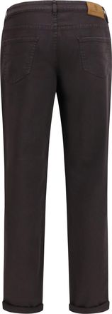 Brunello Cucinelli Mens Jeans With Turn-Up Hem Dark Brown Cotton; Elastane