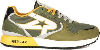 Replay Sneakers, male, Green, 9 UK, Tonal Lace-Up Classic Sneaker