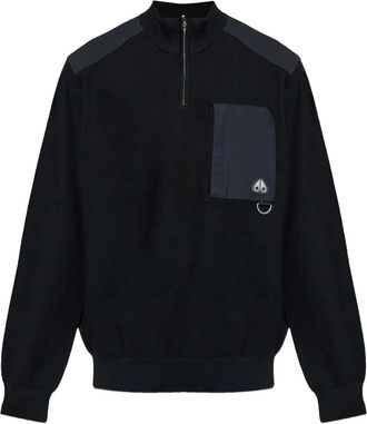 Moose Knuckles Maglione con mezza zip - Nero