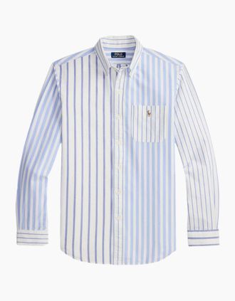 Polo Ralph Lauren Mens Polo Ralph Lauren LS Oxford Shirt 001 Nautical Funshirt - White - Size: 40/Regular
