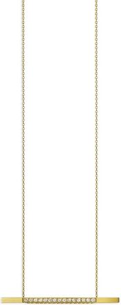 Shihara 18kt yellow gold Bar 02 diamond necklace - women - 18kt Yellow Gold - One Size