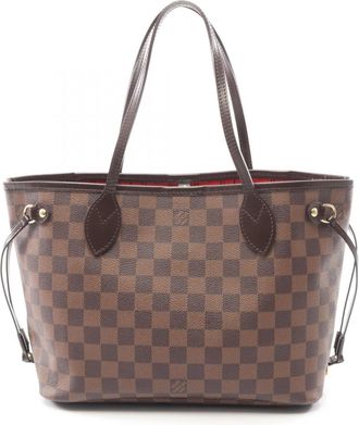 Louis Vuitton Brown Damier Canvas Coated Canvas Leather Handbag Tote Bag (Pre-Owned)