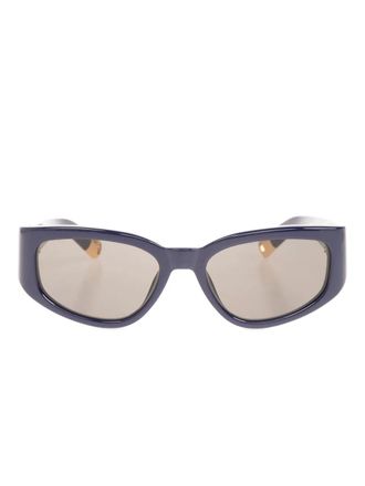 Jacquemus logo-print sunglasses - Blue