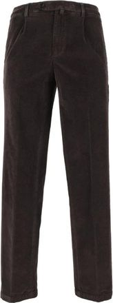 BRIGLIA 1949 Bg 21 Straight Broeken - Heren - Straight fit broeken - Bruin - M - Katoen - Broeken