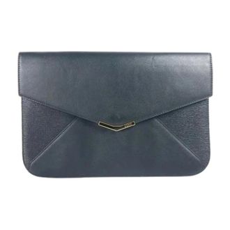 Fendi Pre-owned Vintage Clutch Bag - Dames - Pre-owned - Zwart - Maat: ONE Size Leer