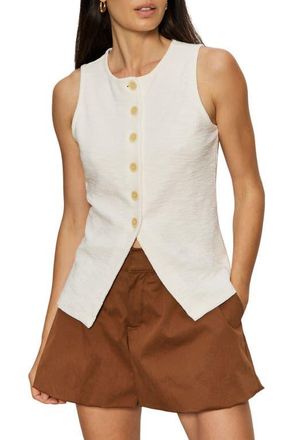 Sanctuary Nothing Extra Knit Vest in Chalk White at Nordstrom, Size X-Large