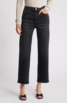 Frame Denim Le Sleek High Waist Ankle Straight Leg Jeans in Kerry at Nordstrom, Size 32