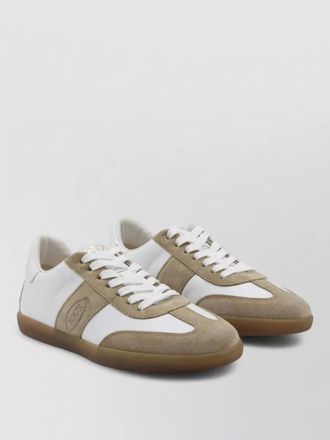 Tod's suede leather low-top sneakers