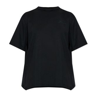 Jacquemus T-Shirts, female, Black, Size: S Loose-fit Top