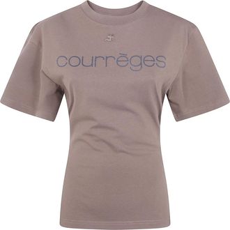 Courr&egrave;ges T-Shirts - Dames - T-shirts - Bruin - M - Tops