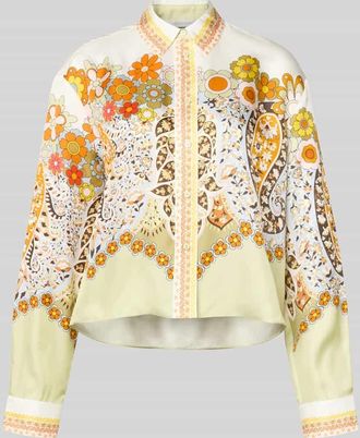 Herzensangelegenheit Herzensangelegenheit Boxy Fit Hemdbluse aus reiner Seide in Mint, Größe 34