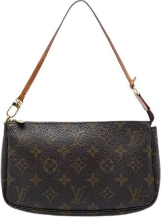 Louis Vuitton Pre-owned Pochette Accessoires - Dames - Pre-owned - Bruin - Maat: ONE Size Leer