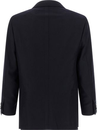 Kiton Mens Blue Virgin Wool Two-Piece Suit