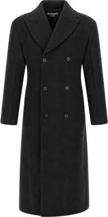 Jacquemus Le Manteau Tailleur - Heren - Mantel - Grijs - M - Wol - Jassen