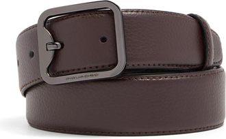 Piquadro Accessoires, Heren, Bruin, ONE Size, Leer, 1.4 Leren Riem met Stiftgesp