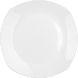 KASANOVA Piatto piano in porcellana bianca
