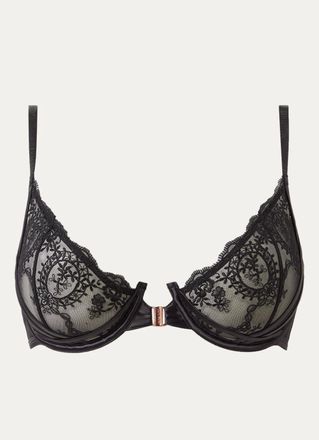 Lounge Seduce BH met voorsluiting - Zwart - 65 / DD