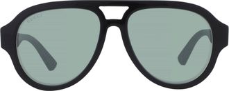 Gucci Green Pilot Mens Sunglasses GG2088S 002 55