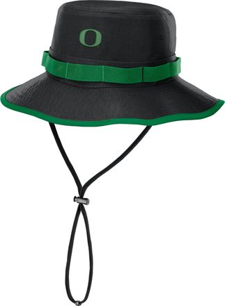 Nike Oregon Sideline Apex Boonie Nike Mens Dri-FIT College Bucket Hat in Black | NC1B08ZEUON-Q2W