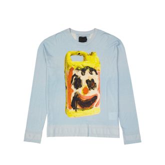 Givenchy Wolle und seiden bedruckter Pullover
