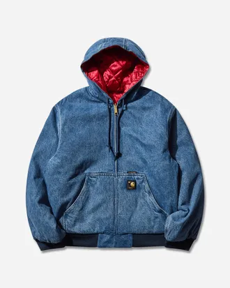 Carhartt Work in Progress Men s OG Active Jacket 50th Anniversary Edition Denim Blue / USA Red