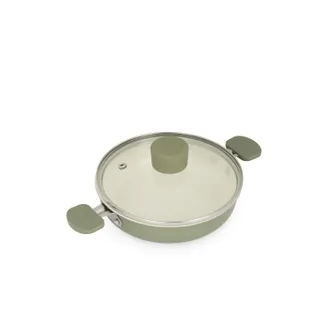 KASANOVA Tegame 16 cm Mini Fantasy con coperchio verde