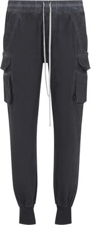 Rick Owens Faded Black Cargo Joggers