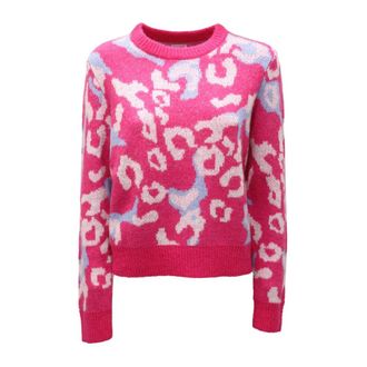 Sun 68 K42248 Trui - Dames - Ronde hals truien - Roze - L - Truien & Vesten