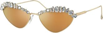 Swarovski SK 7009 40137P 55mm Womens Cat-Eye Sunglasses