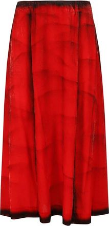 Tela Flame Stijlvolle Jas - Dames - Midirokken - Rood - S - Rokken