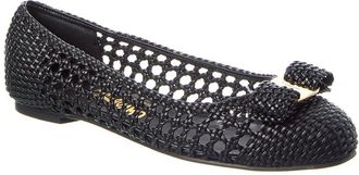 Ferragamo Ferragamo Varina Leather Ballet Flat