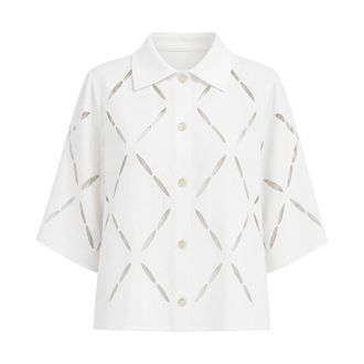 Liviana Conti Dames, Blouses & Shirts, Wit, Maat: XL