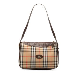 Burberry Pre-owned Burberry Haymarket Check Canvas Shoulder Bag Ladies X1NV866LK63WWCSI