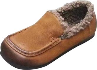 Generic Boot Shoes for Women Uk Warm Boots Soft and Comfortable Can Adapt To The Cold and Harsh Environment Chunky Platform Boots (Brown, 4.5)
