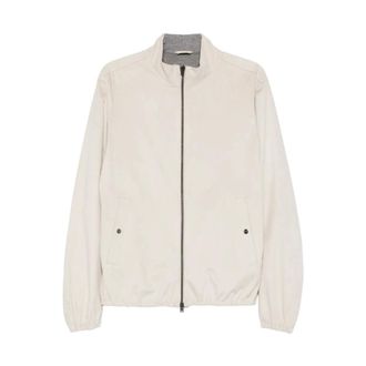 Herno Bomber Jackets, male, Beige, Size: M Bomber Jacket