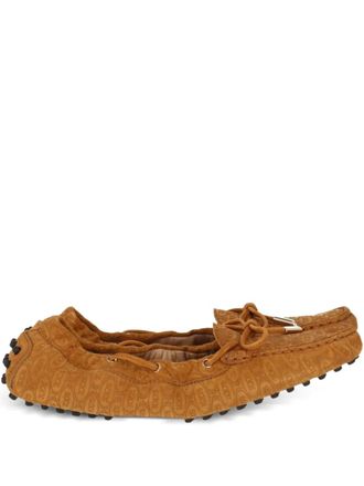 Tod's suede boat shoes - Brown