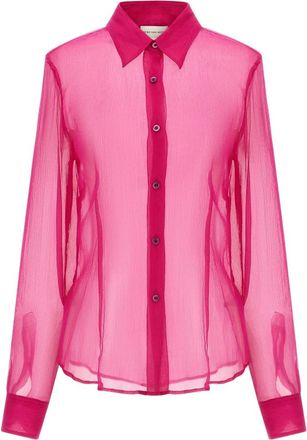 Dries Van Noten Cloudy Shirt - Dames - Overhemden - Roze - XS - Overhemden