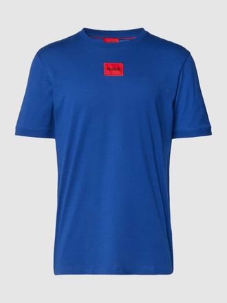 HUGO BOSS T-Shirt mit Label-Patch Modell Diragolino in Royal, Größe M